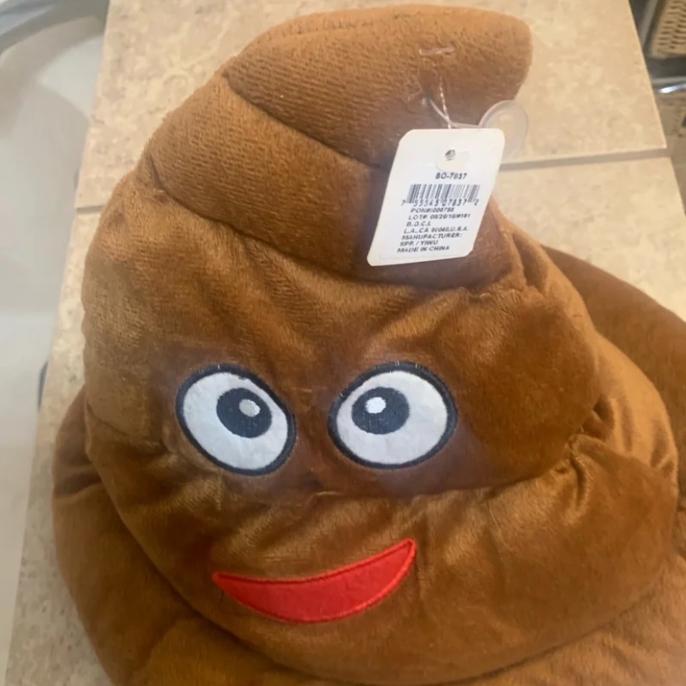 New! Poop Emoji Unisex Hat. Made quality fabric, Dense Velvet Laminated Cotton.